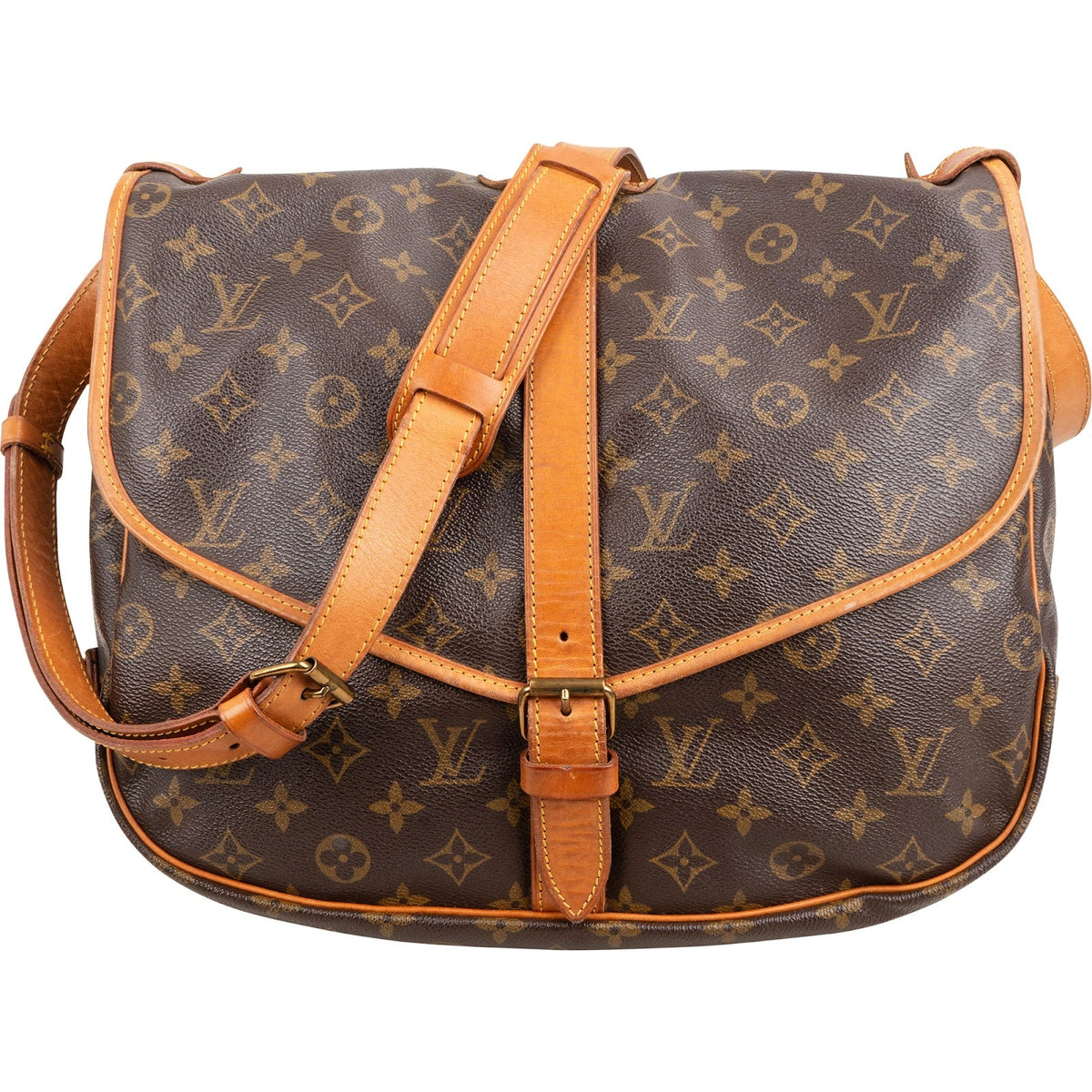 Louis Vuitton Monogram Canvas Saumur 35 Crossbody Bag