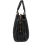 Miu Miu Black Matelassé Nappa Leather Top-Handle Handbag
