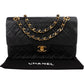 Chanel Quilted Lambskin Small 24K Gold Double Flap Shoulder Bag
