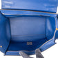 Celine Trapeze aus blauem Wildleder und genarbtem Kalbsleder – Ansicht 10