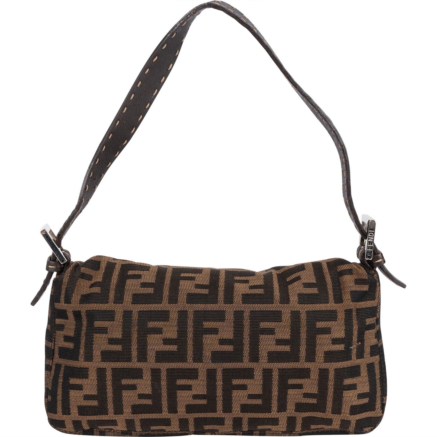Fendi Monogram FF Baguette  Shoulder Bag