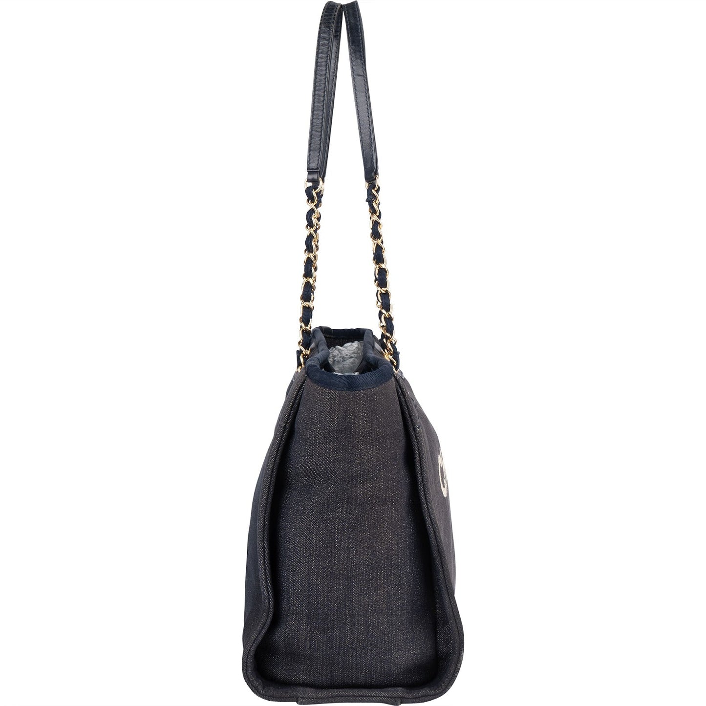 Chanel Denim Deauville Tote Shoulder Bag
