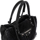 Balenciaga Shearling & Suede Mini Classic City Handbag