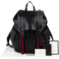 Gucci Web Backpack aus Leder in Krokooptik – Ansicht 2