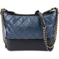Chanel Aged Calfskin Quilted Gabrielle Hobo Crossbody Bag