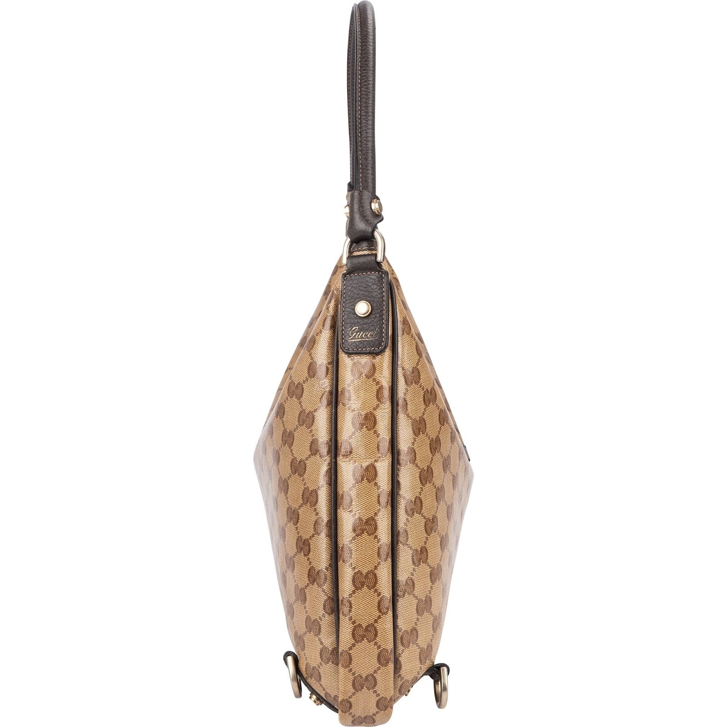 Gucci Monogram Crystal GG Abbey D-Ring Hobo Shoulder Bag