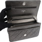 Chanel Quilted Metallic Lambskin Leather Wallet On Chain Crossbody Bag