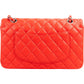 Chanel Quilted Lambskin Palladium Medium Double Flap Shoulder Bag