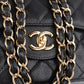 Chanel Quilted Caviar Leather Gold Jumbo Double Flap Crossbody Bag