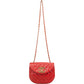 Chanel Quilted Lambskin Half Moon Single Flap Crossbody Bag
