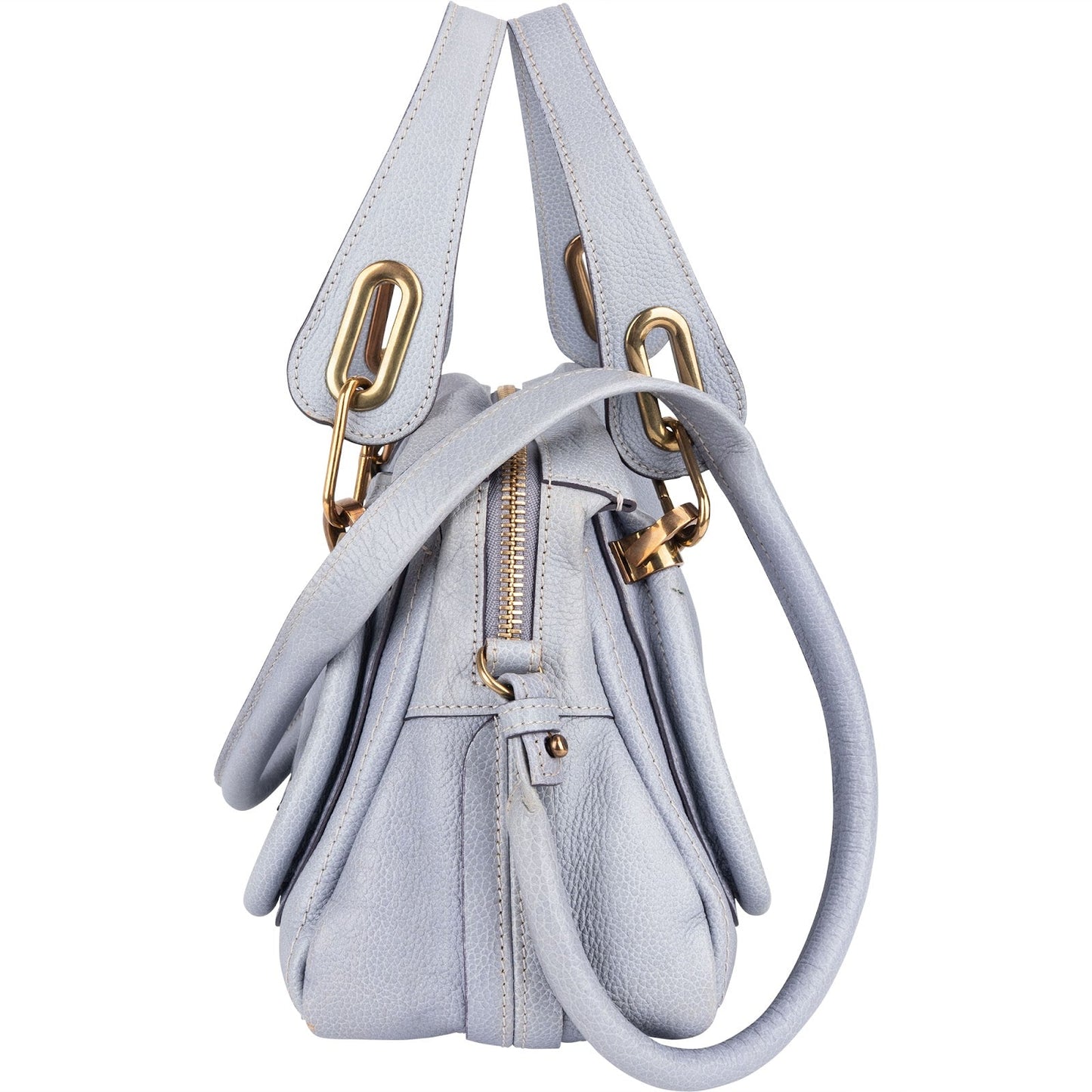 Chloé Pebbled Leather Small Paraty Handbag
