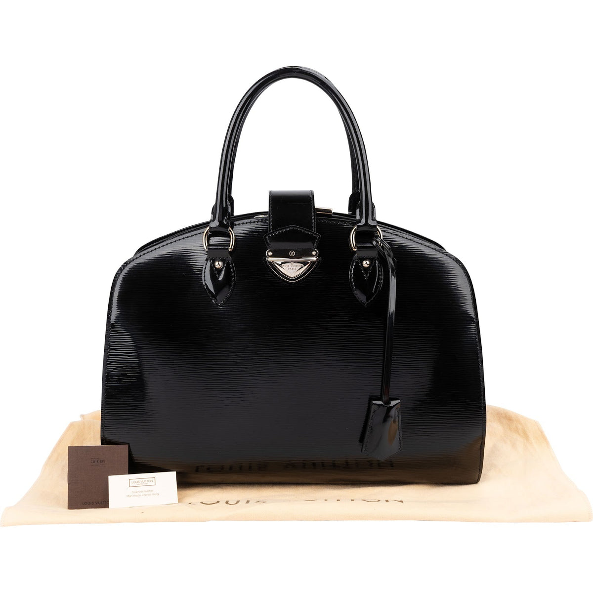 Louis Vuitton Noir Electric Epi Leather Pont-Neuf GM Handbag