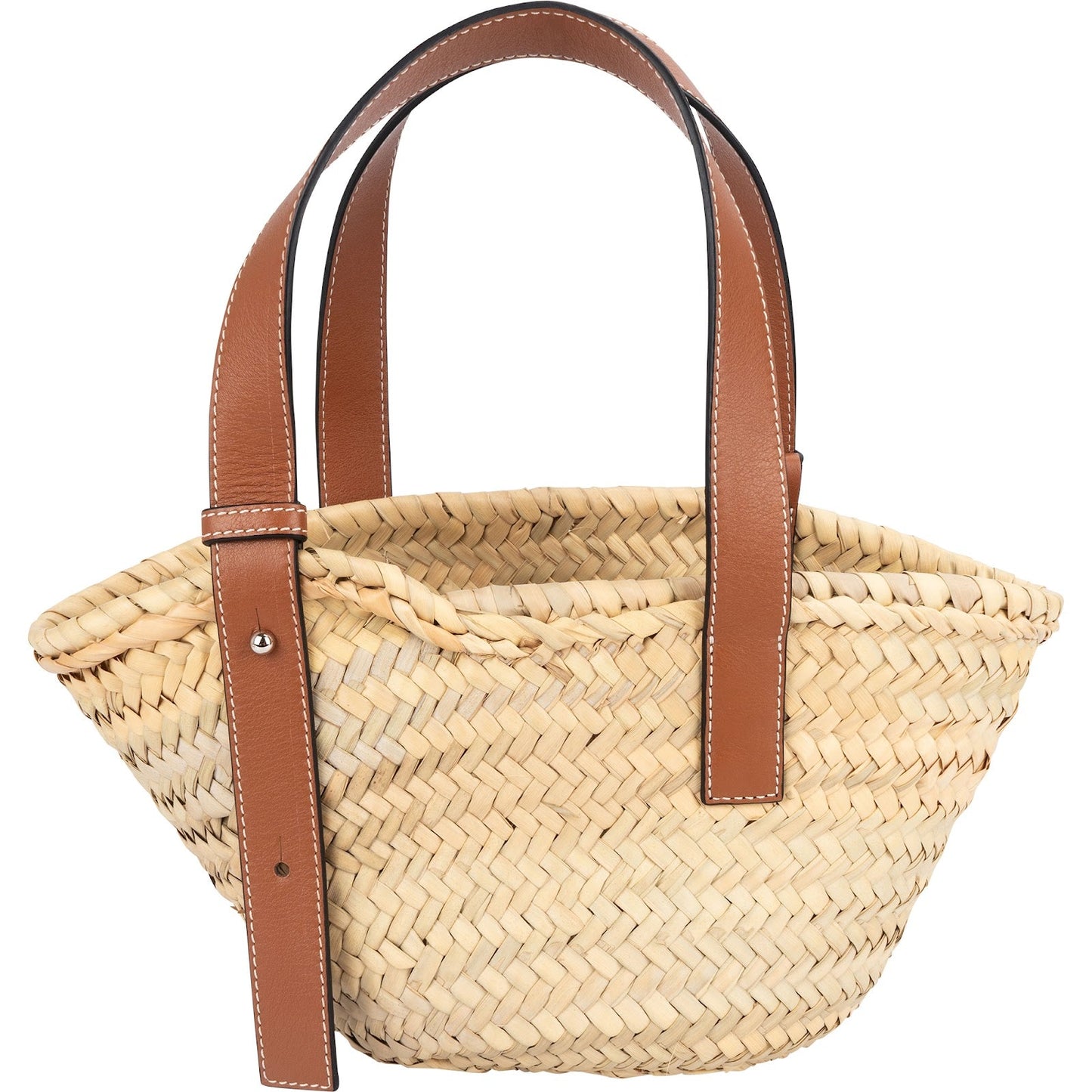 Loewe Raffia Small Basket Shoulder Bag