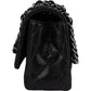 Chanel Quilted Glitter Metallic Suede Crystal-Embelished CC Small Single Flap Shoulder Bag