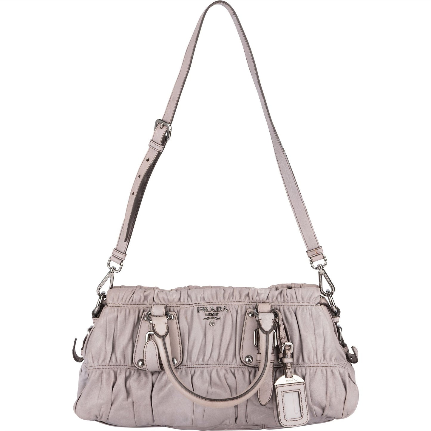 Prada Quilted Nappa Gaufre Satchel Handbag