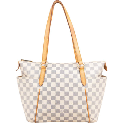 Louis Vuitton Monogram Damier Azur Canvas Totally MM Shoulder Bag