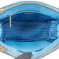 Prada Light Blue Saffiano Leather Galleria Small Handbag