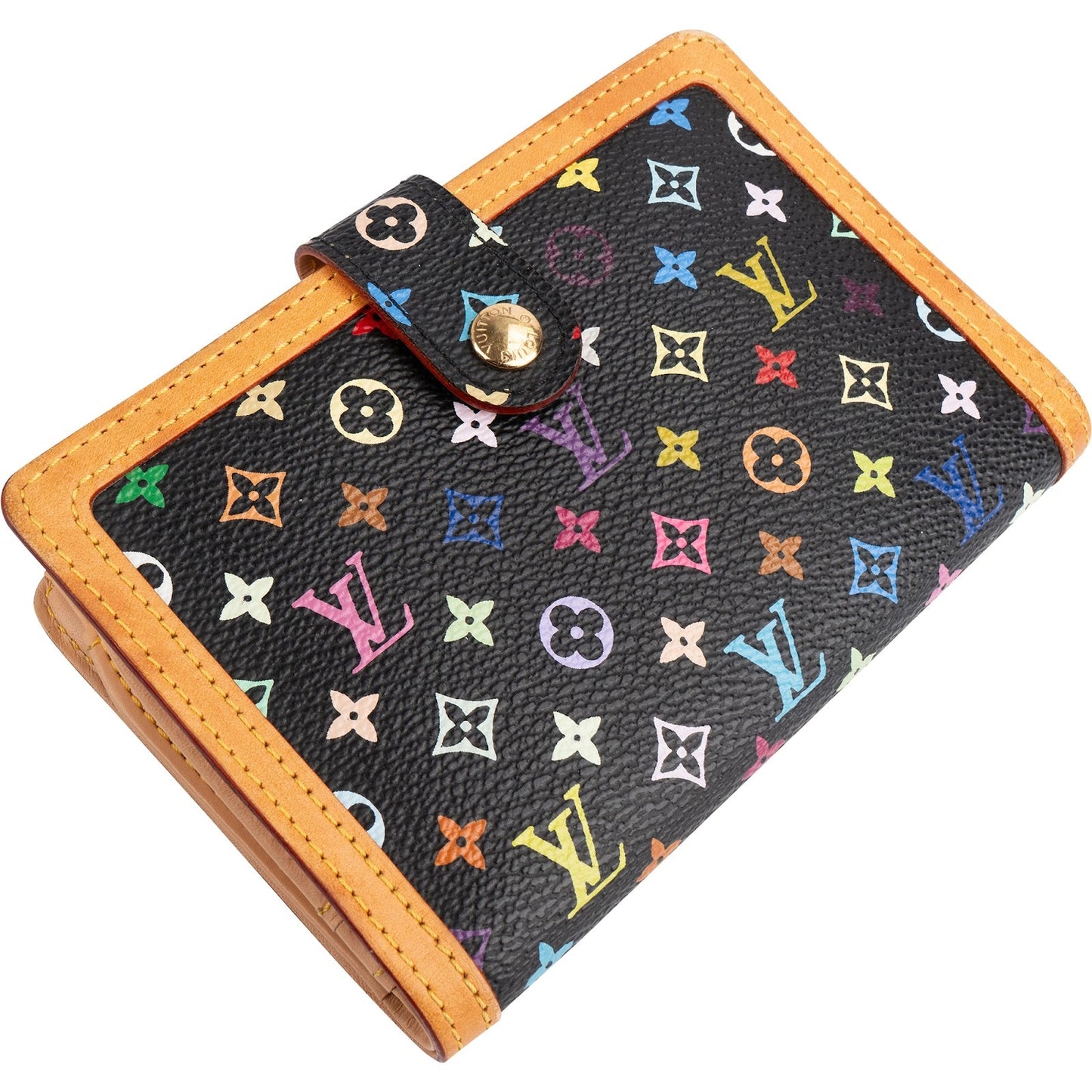 Louis Vuitton Monogram Murakami Multicolor Compact Clip Wallet