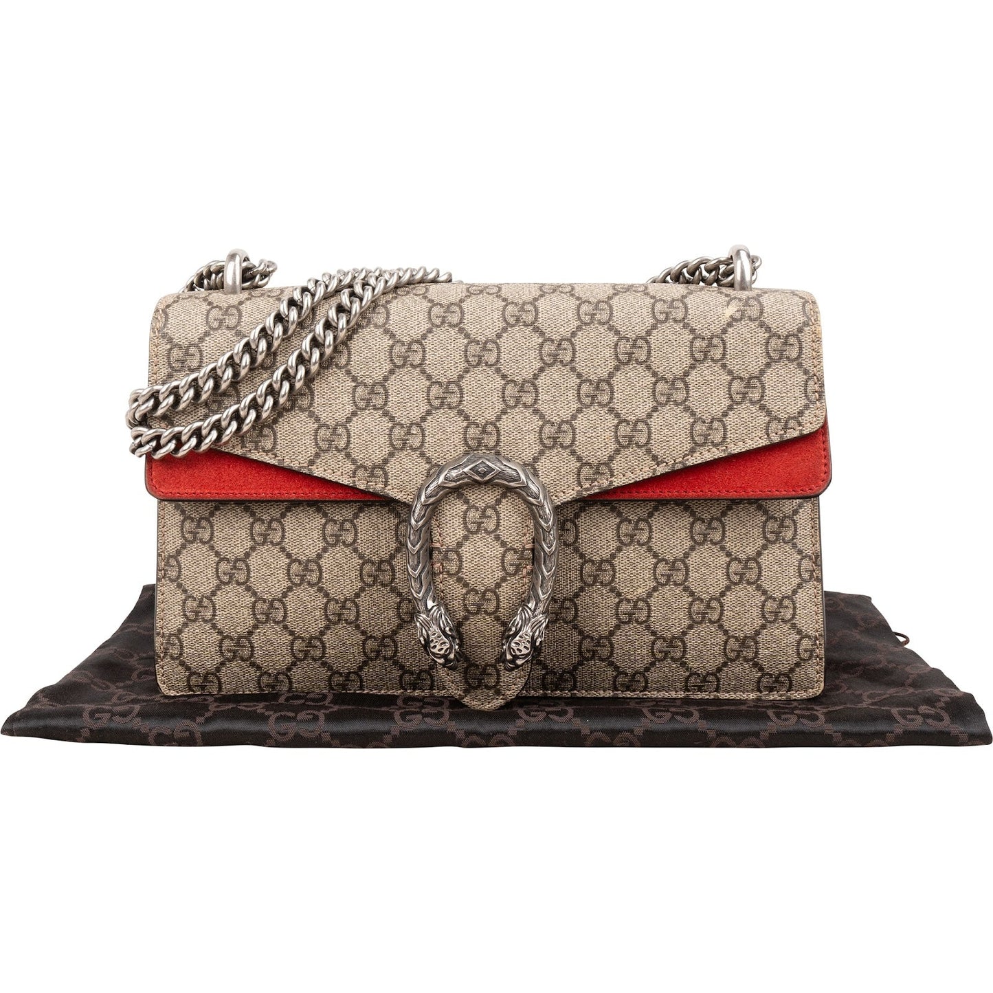 Gucci Monogram GG Supreme Canvas Dionysus Shoulder Bag