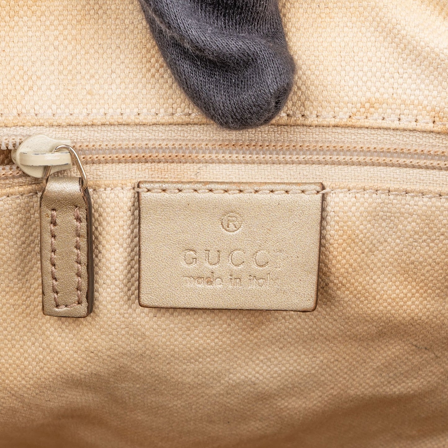 Gucci Gold Guccissima Leather Sukey Handbag