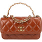 Chanel Quilted Lambskin Single Flap Wallet on Chain Crossbody Bag