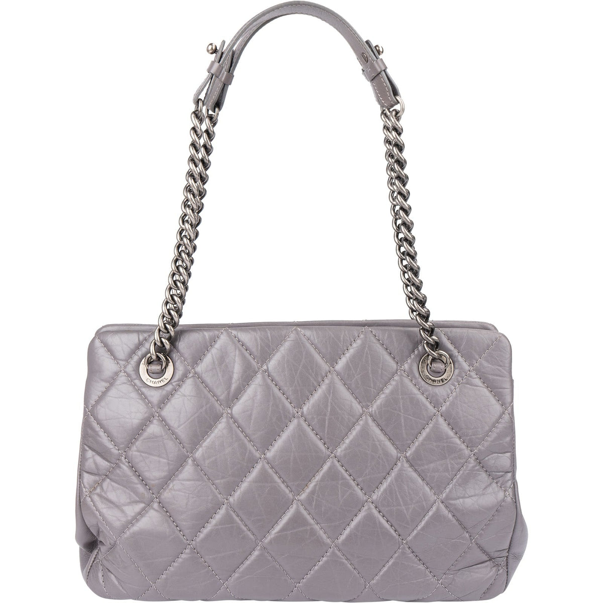 Chanel Quilted Glazed Calfskin Modern Chain Tote Shoulder Bag