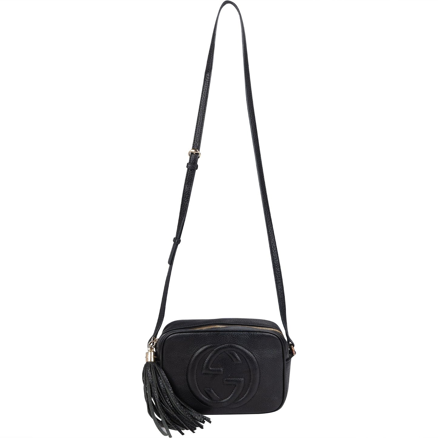 Gucci Leather GG Soho Crossbody Bag