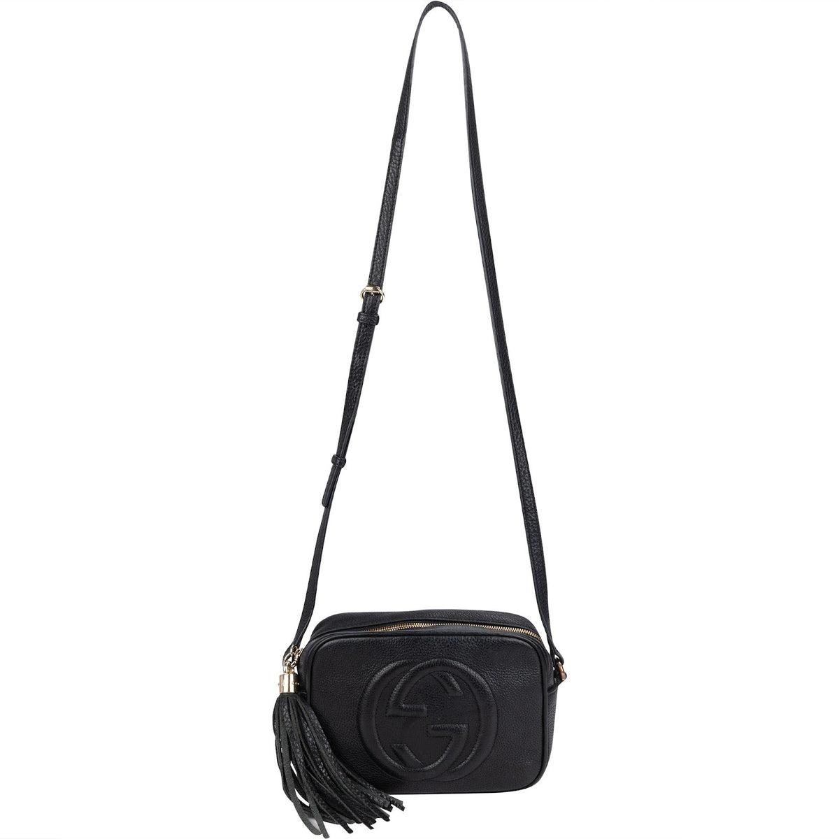 Gucci Leather GG Soho Crossbody Bag