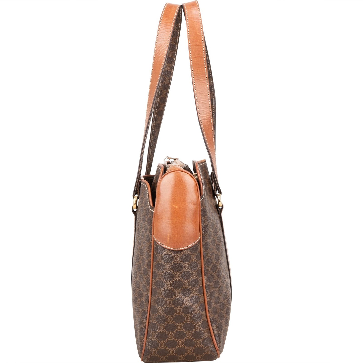 Celine Macadam Canvas Tote Shoulder Bag