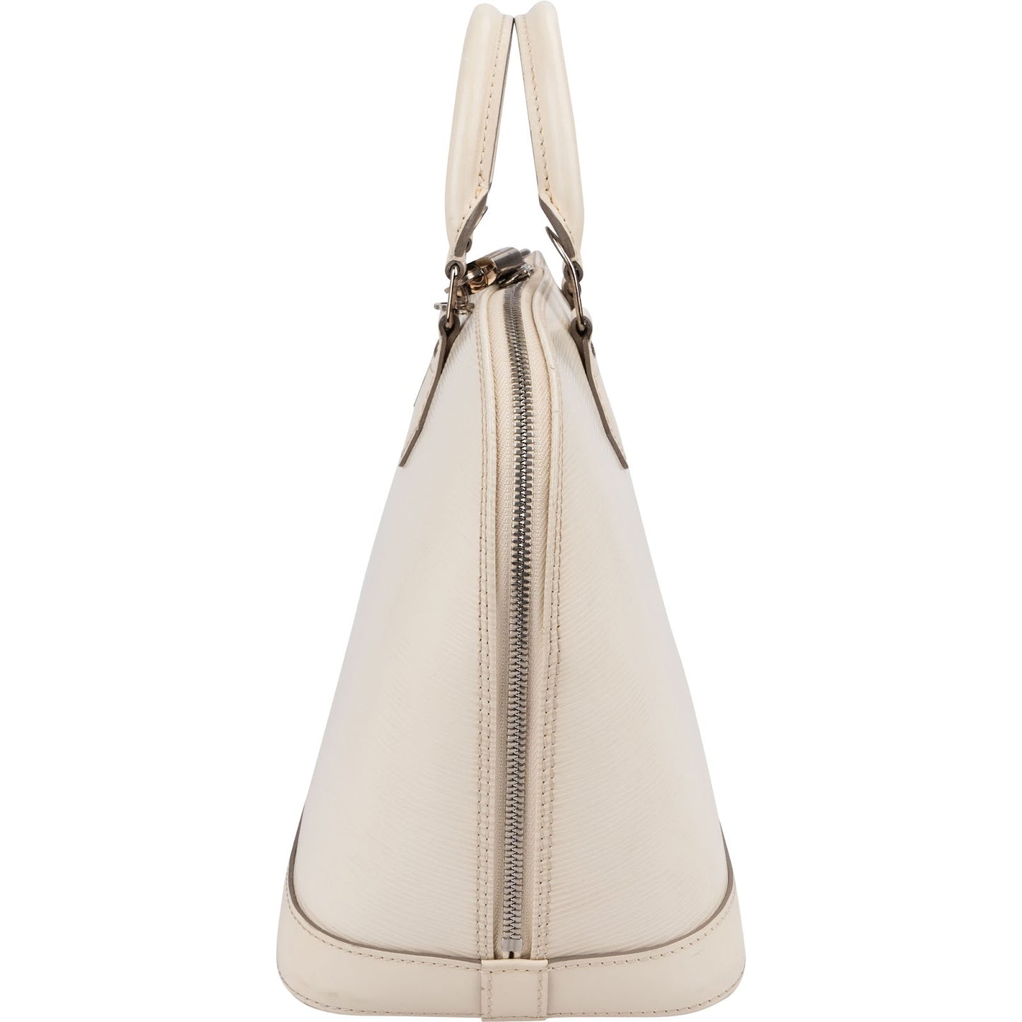 Louis Vuitton White Epi Leather Alma PM Handbag