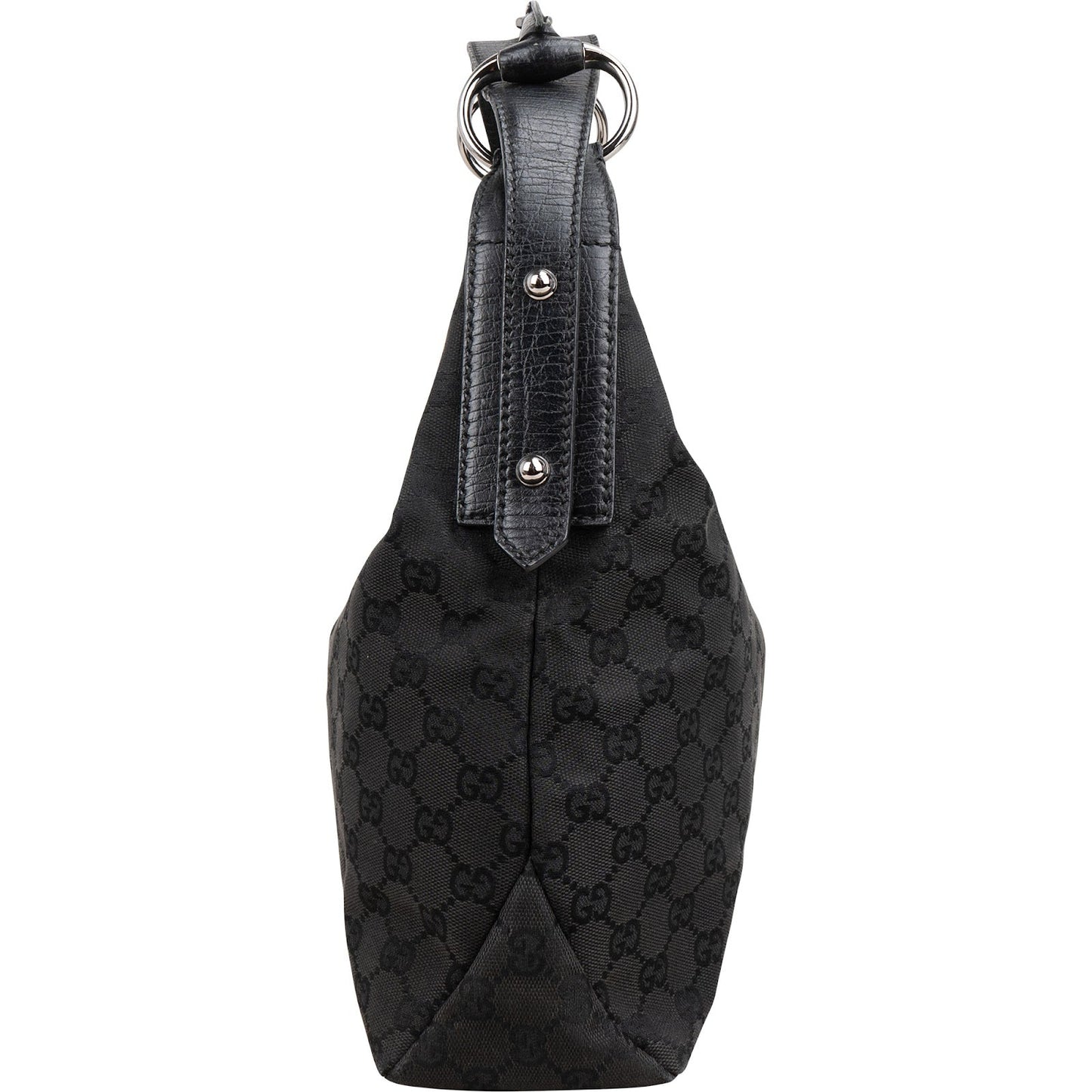 Gucci Monogram GG Canvas Horse Bit Hobo Handbag