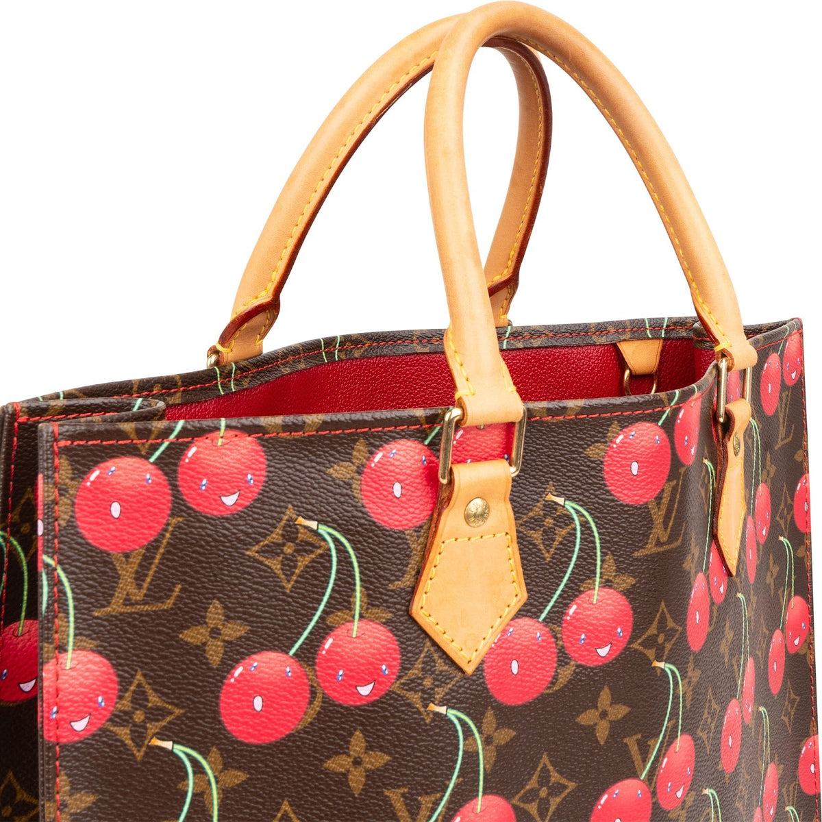 Louis Vuitton Sac Plat Cerises aus Monogram Canvas (Murakami, limitiert) – Ansicht 3