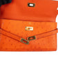 Hermès Orange Ostrich Leather Kelly Wallet