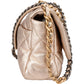 Chanel 19 Quilted Metallic Lambskin Chanel Single Flap Crossbody Bag