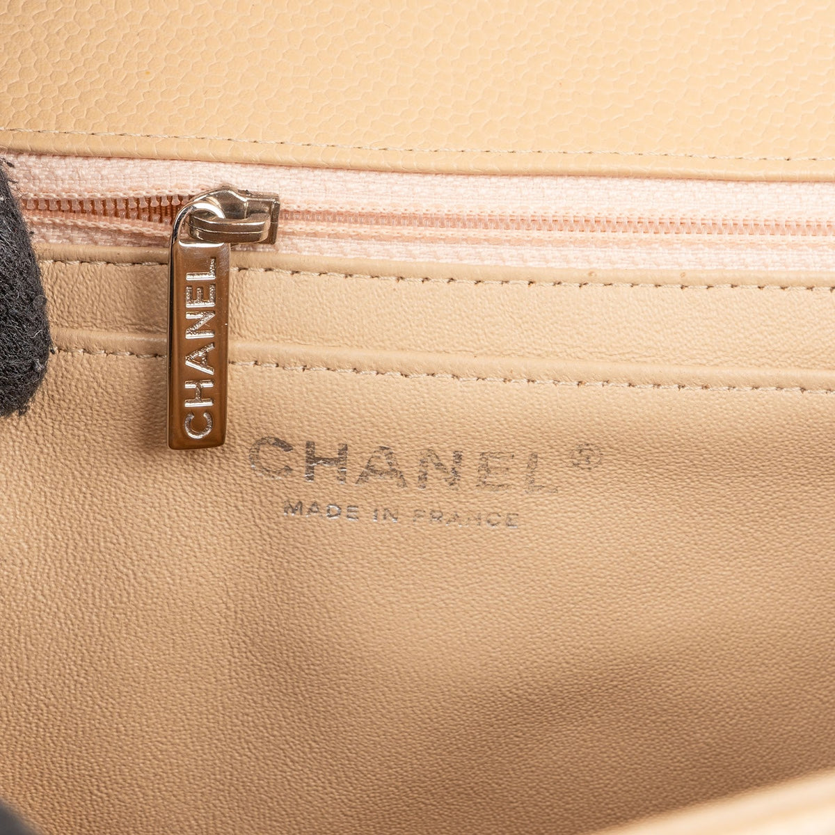 Chanel Quilted Caviar Leather Palladium Jumbo Single Flap Crossbody Bag