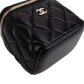 Chanel Quilted Lambskin Mini Vanity Case Crossbody Bag