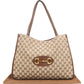 Gucci Monogram GG Supreme Canvas Horsebit Tote Shoulder Bag