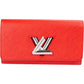 Louis Vuitton Red Epi Leather Twist Wallet