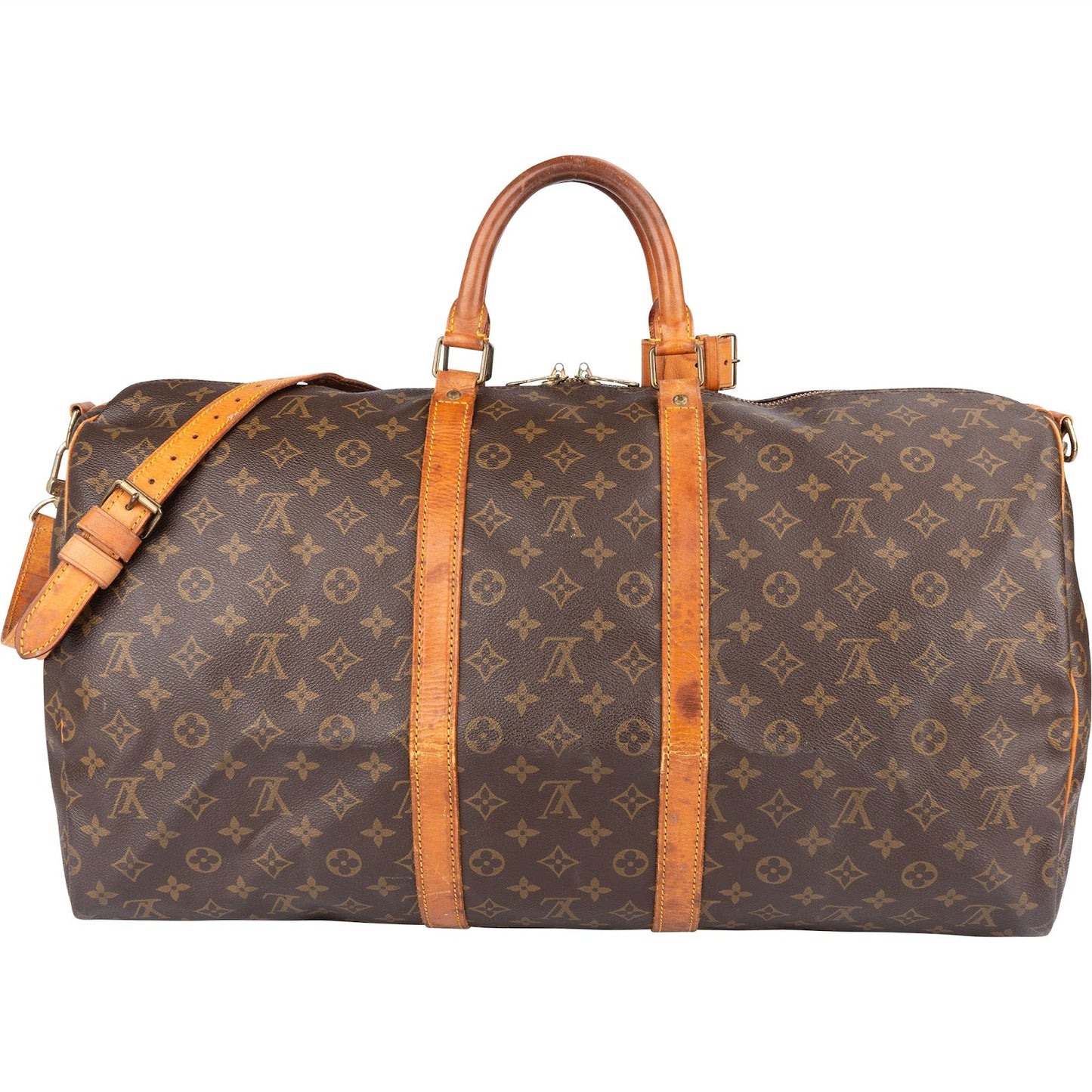 Louis Vuitton Monogram Canvas Keepall 55 Bandoulière Travel Bag