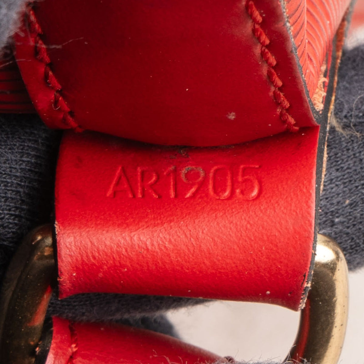 Louis Vuitton Red Epi Leather Sac Noé Grande Shoulder Bag