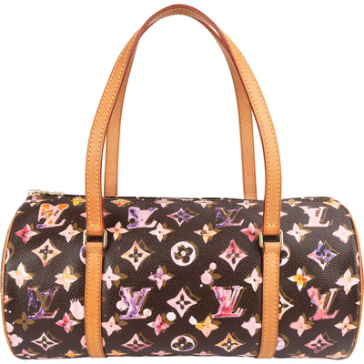 Louis Vuitton Limited Monogram Richard Prince Watercolor Papillon 30 Handbag