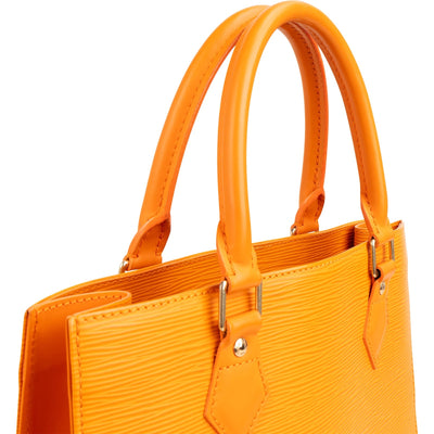 Louis Vuitton Orange Epi Leather Sac Plat Handbag