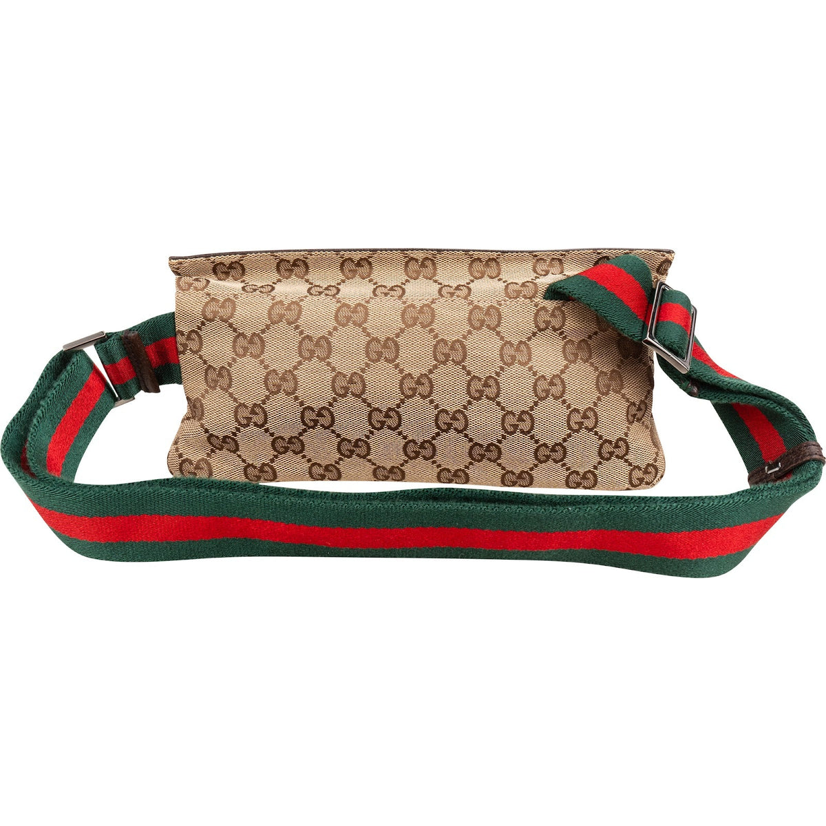 Gucci Monogram GG Canvas Web Belt Crossbody Bag