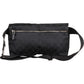 Gucci Black Monogram GG Canvas Belt Crossbody Bag