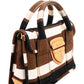Prada Small Coffer aus gestreiftem Canvas – Ansicht 2