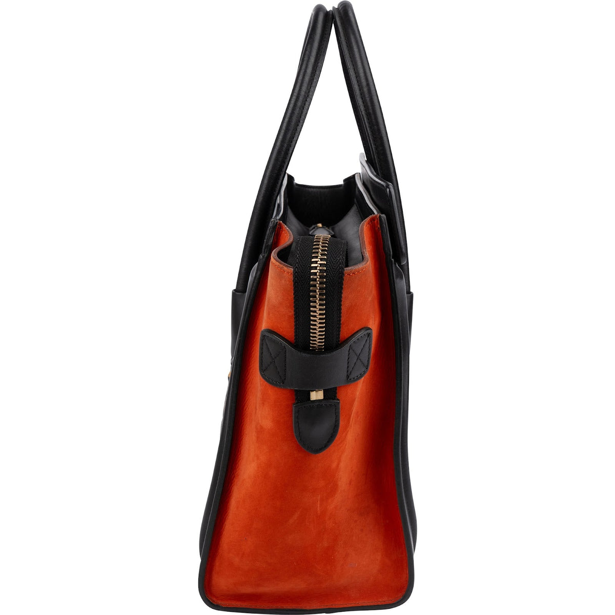 Celine Luggage Small aus dreifarbigem Wildleder und Leder – Ansicht 6