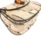 Gucci Multicolor Python Leather Bamboo 1947 Mini Top Handle Handbag