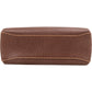 Gucci Brown Leather Bamboo Lock Top Handle Handbag