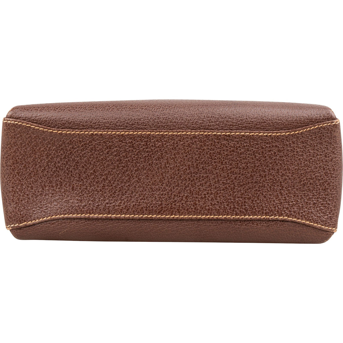Gucci Brown Leather Bamboo Lock Top Handle Handbag