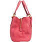 Miu Miu Tote aus rosa genarbtem Vitello-Leder – Ansicht 5